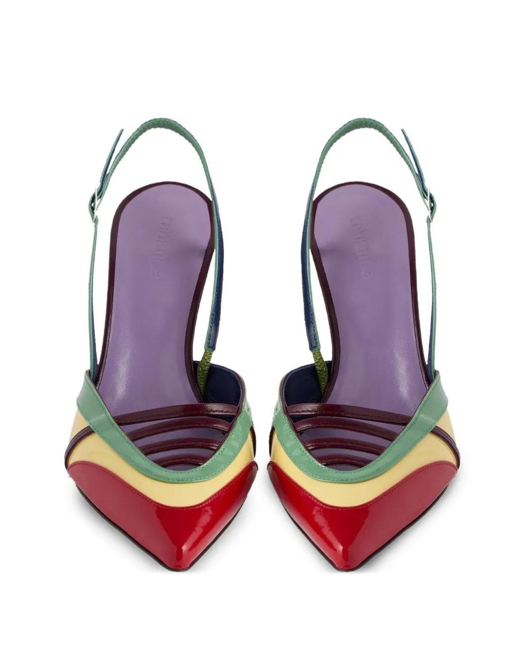 Rabanne Red Slingback Pumps