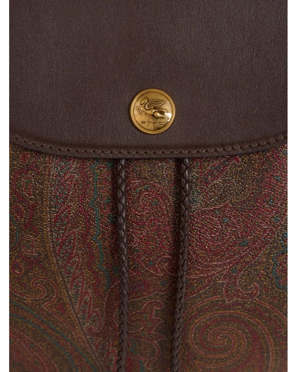 Etro Brown Essential Medium Arnica Backpack