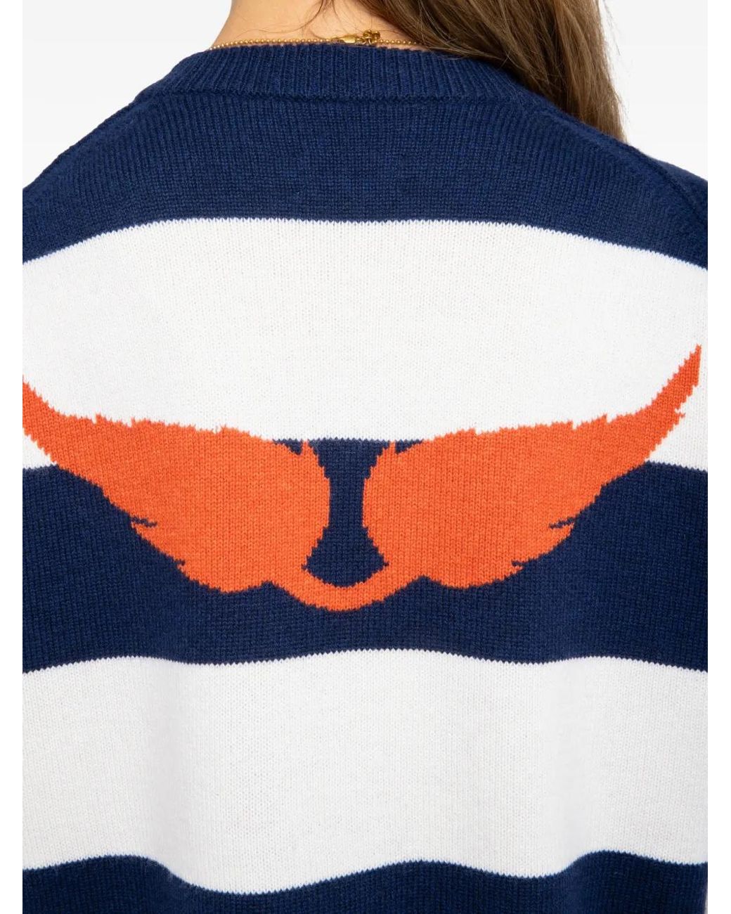 Zadig & Voltaire Blue Mikyz Striped Sweater