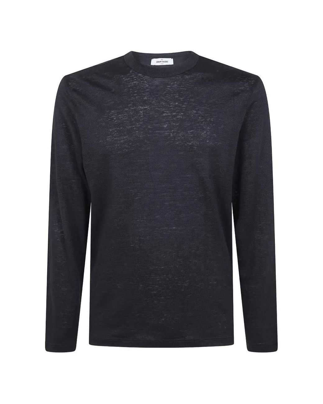 Gran Sasso Blue Long-Sleeve T-Shirt for men