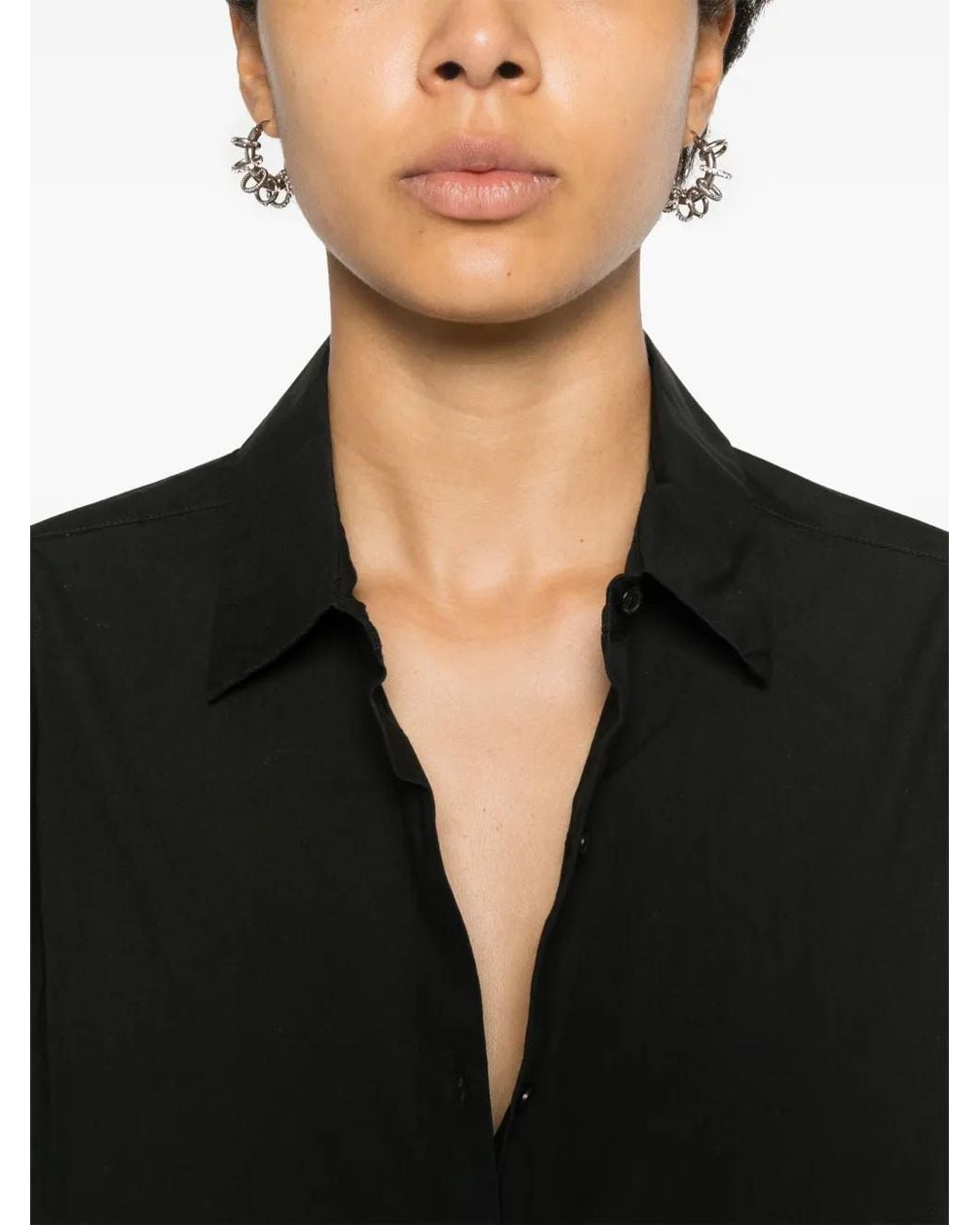 Nili Lotan Black Yorke Shirt
