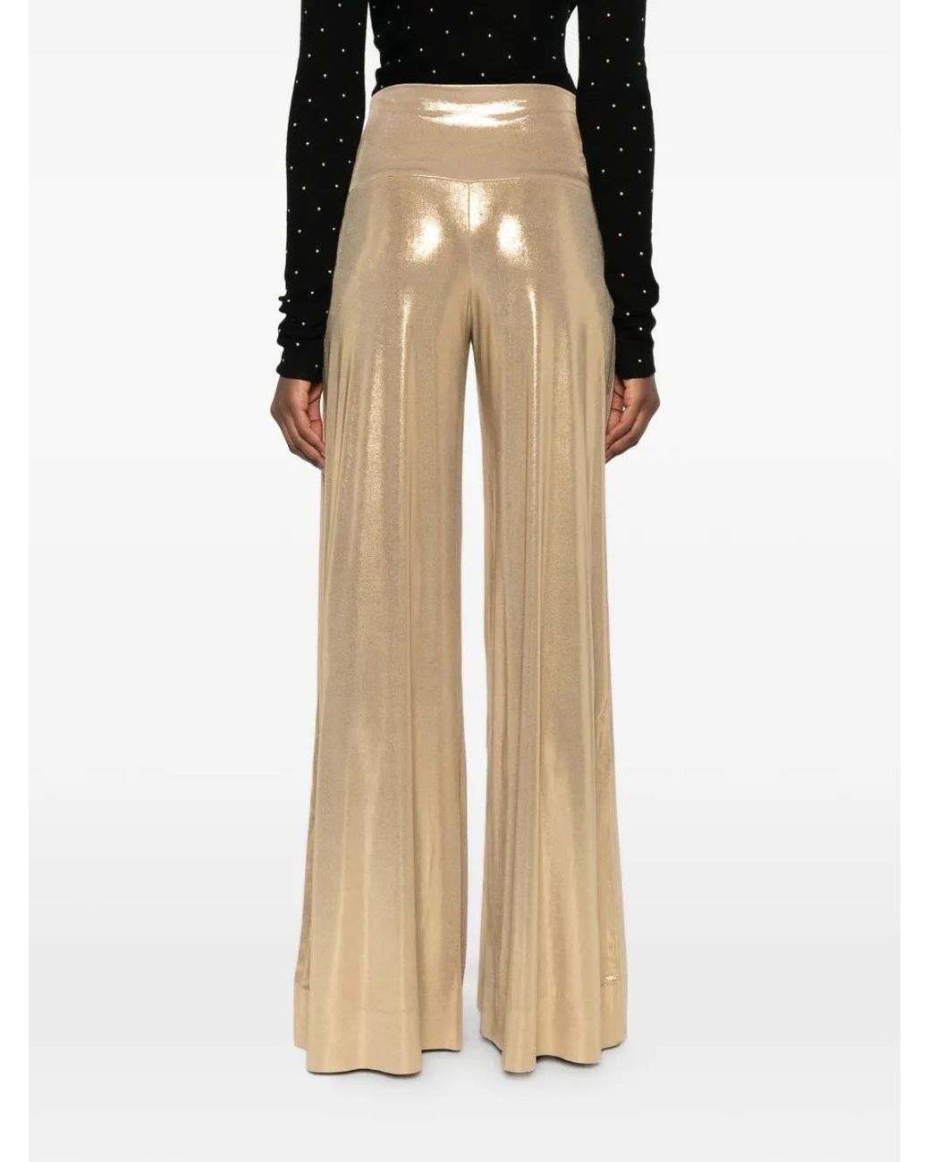 Norma Kamali High Waist Broek in het Natural