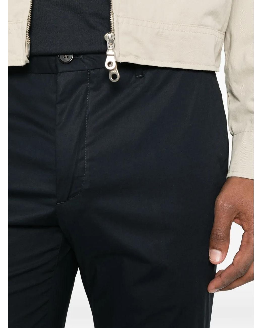 Incotex Blue Slim-Fit Trousers for men