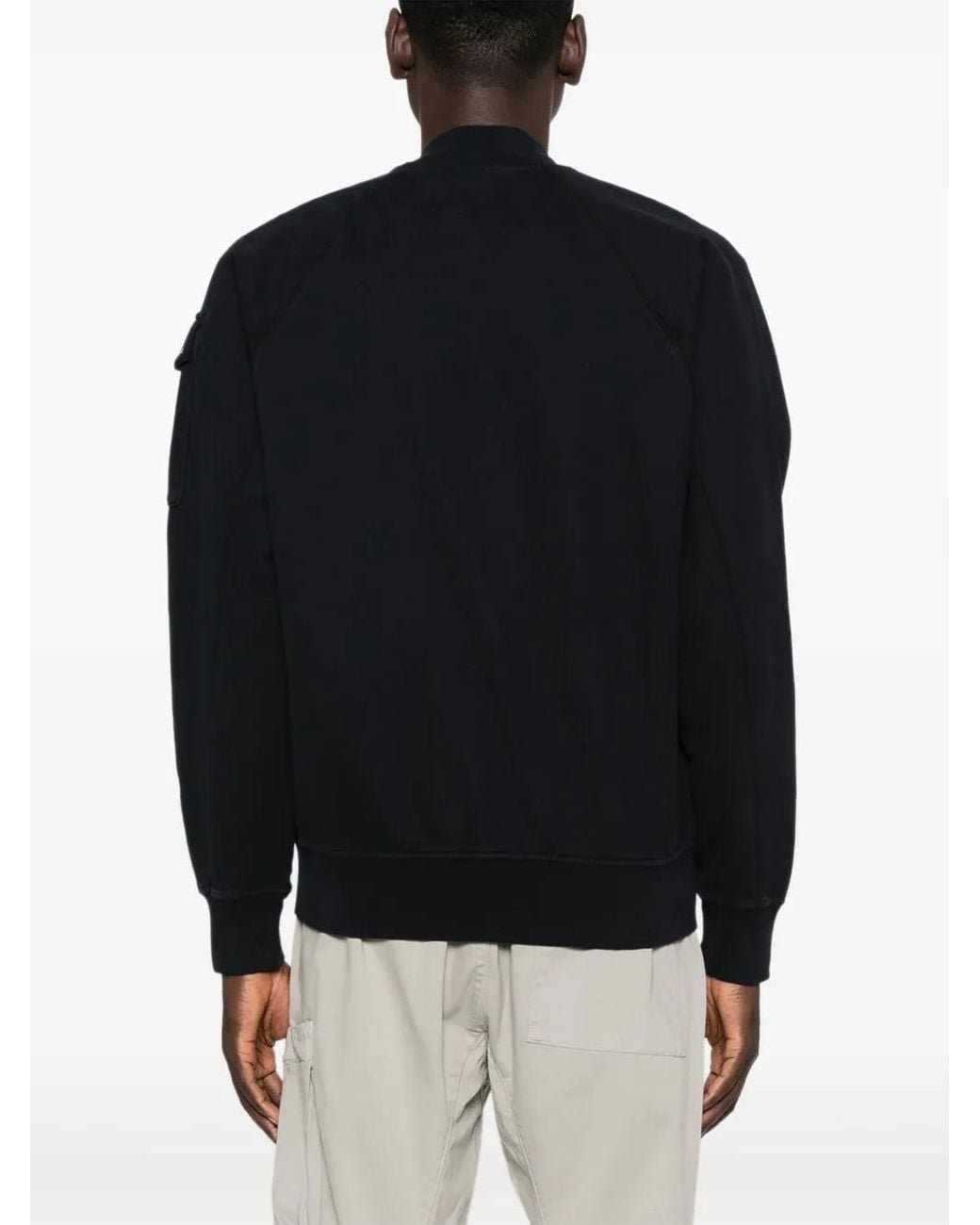 C P Company Black C.P.Company Lens-Pocket Bomber Jacket for men