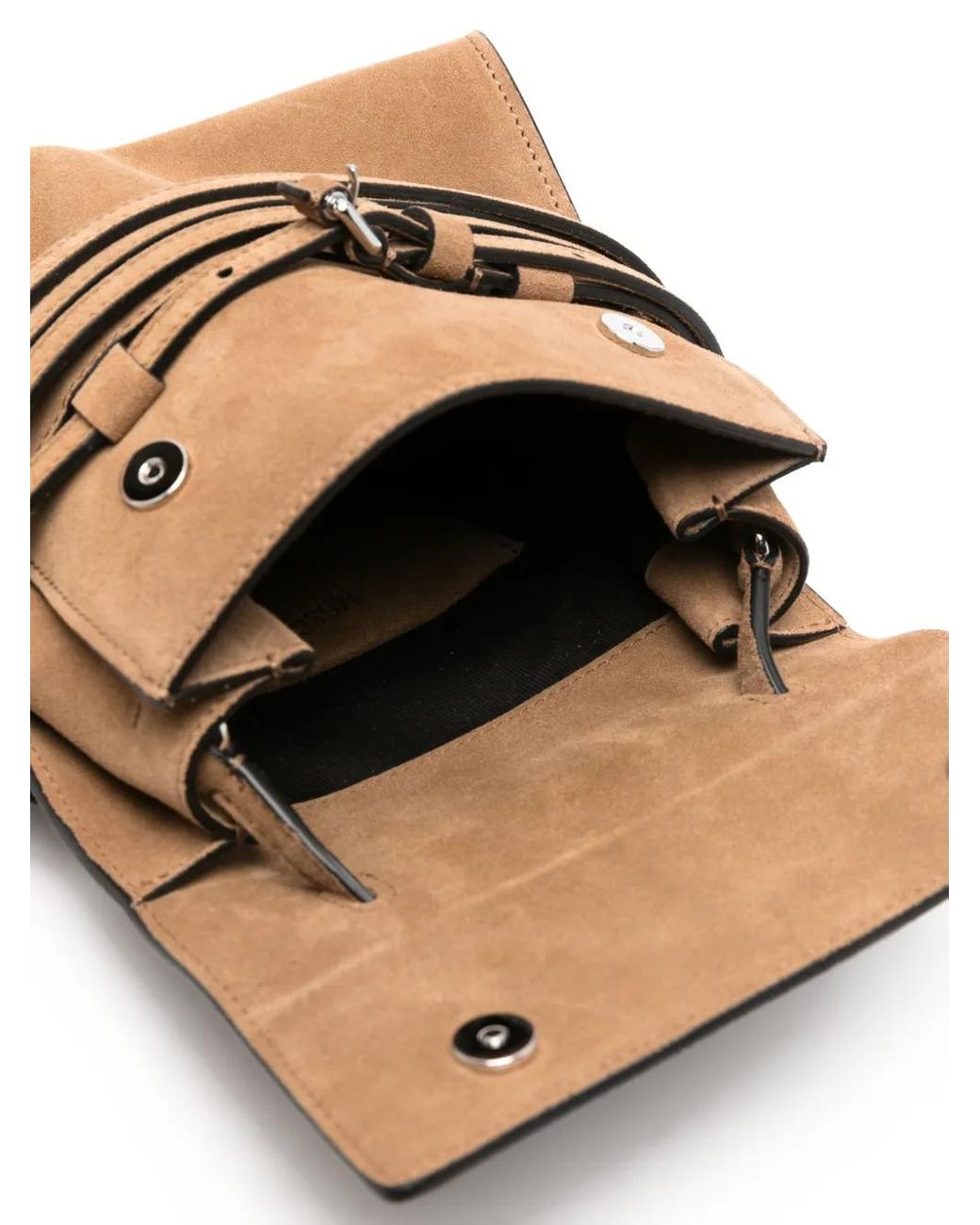 Moschino Brown Tie Me Bag Small