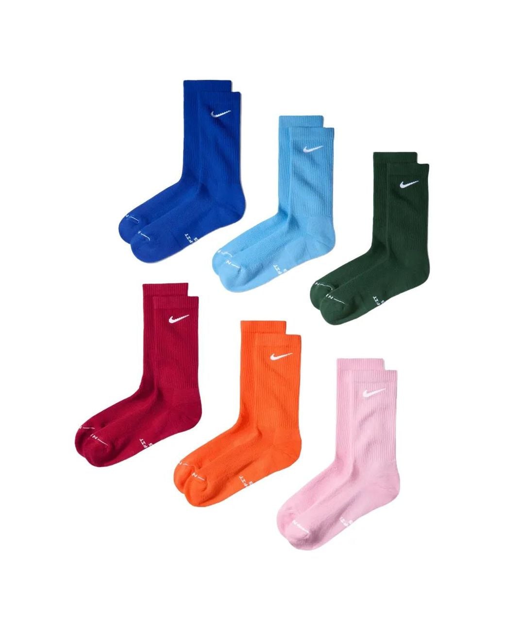 Nike Blue Everyday Elevated Socks (Set Of Six) for men