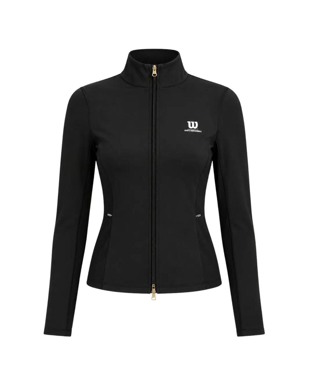 Wilson Black Court 1 Zip-Fastening Sweatshirt