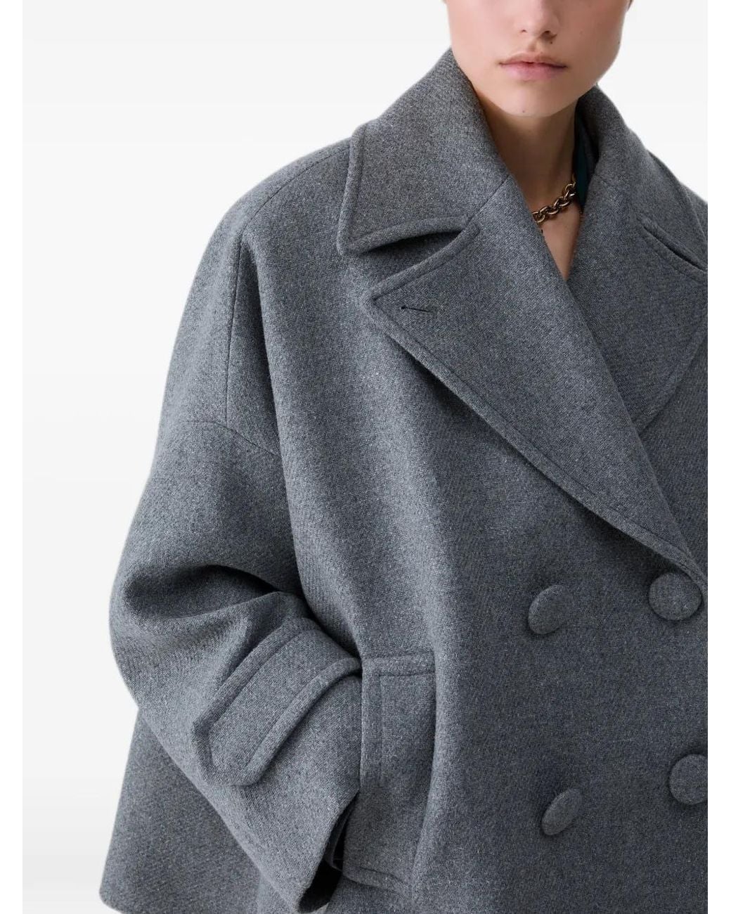 Abrigo Oversize Liu Jo de color Gray