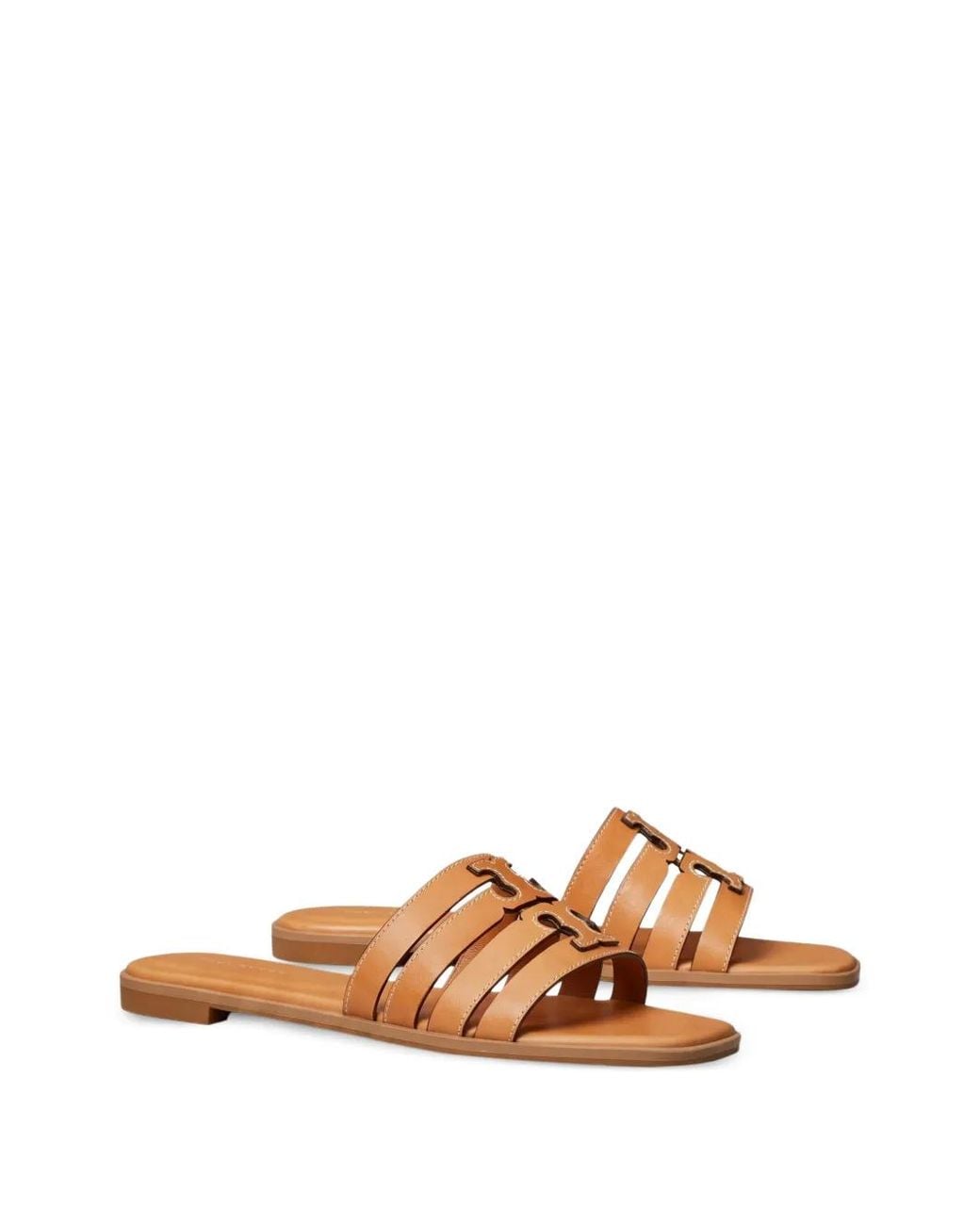 Tory Burch Brown Ines Slides