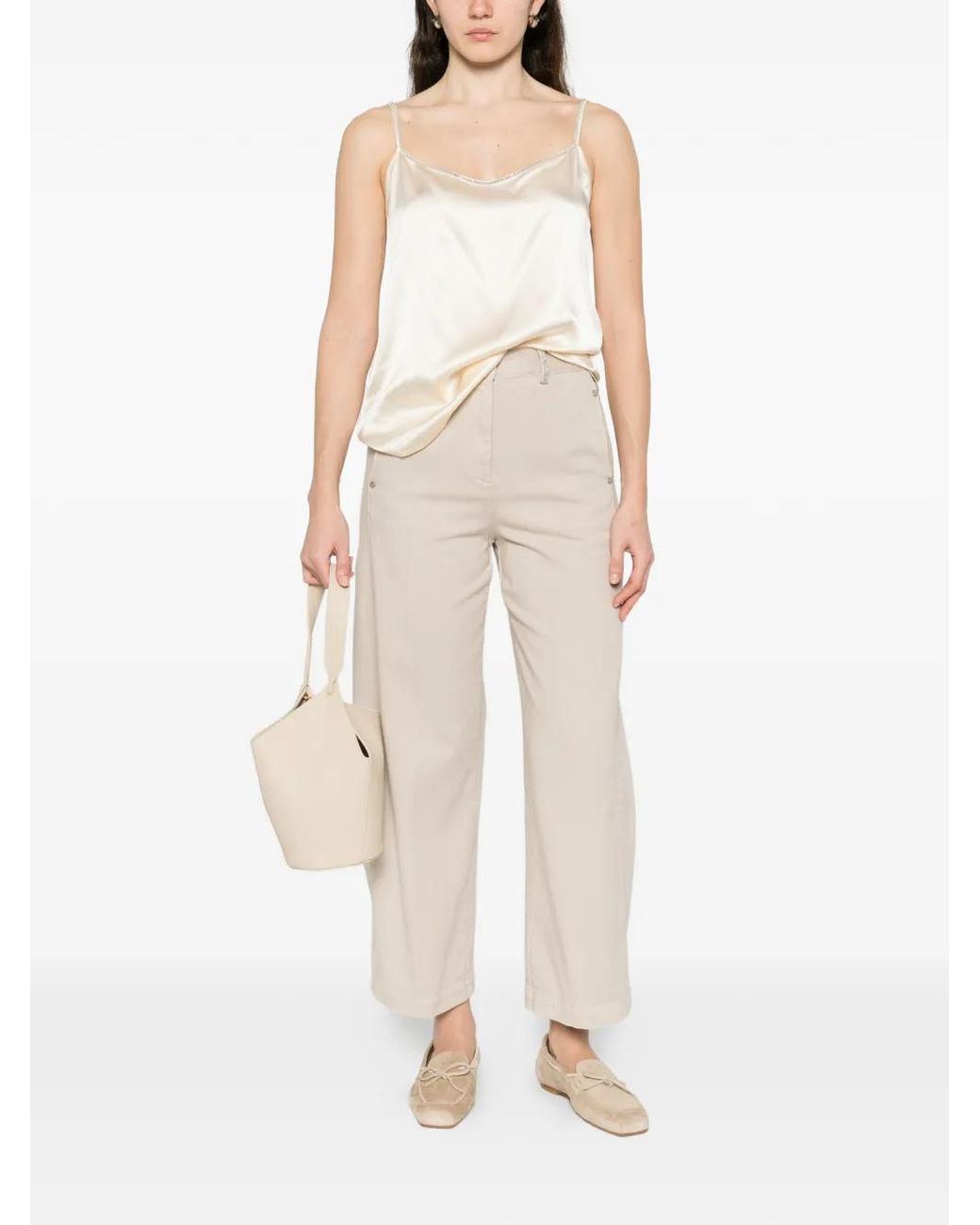 Panicale Natural Embellished Top