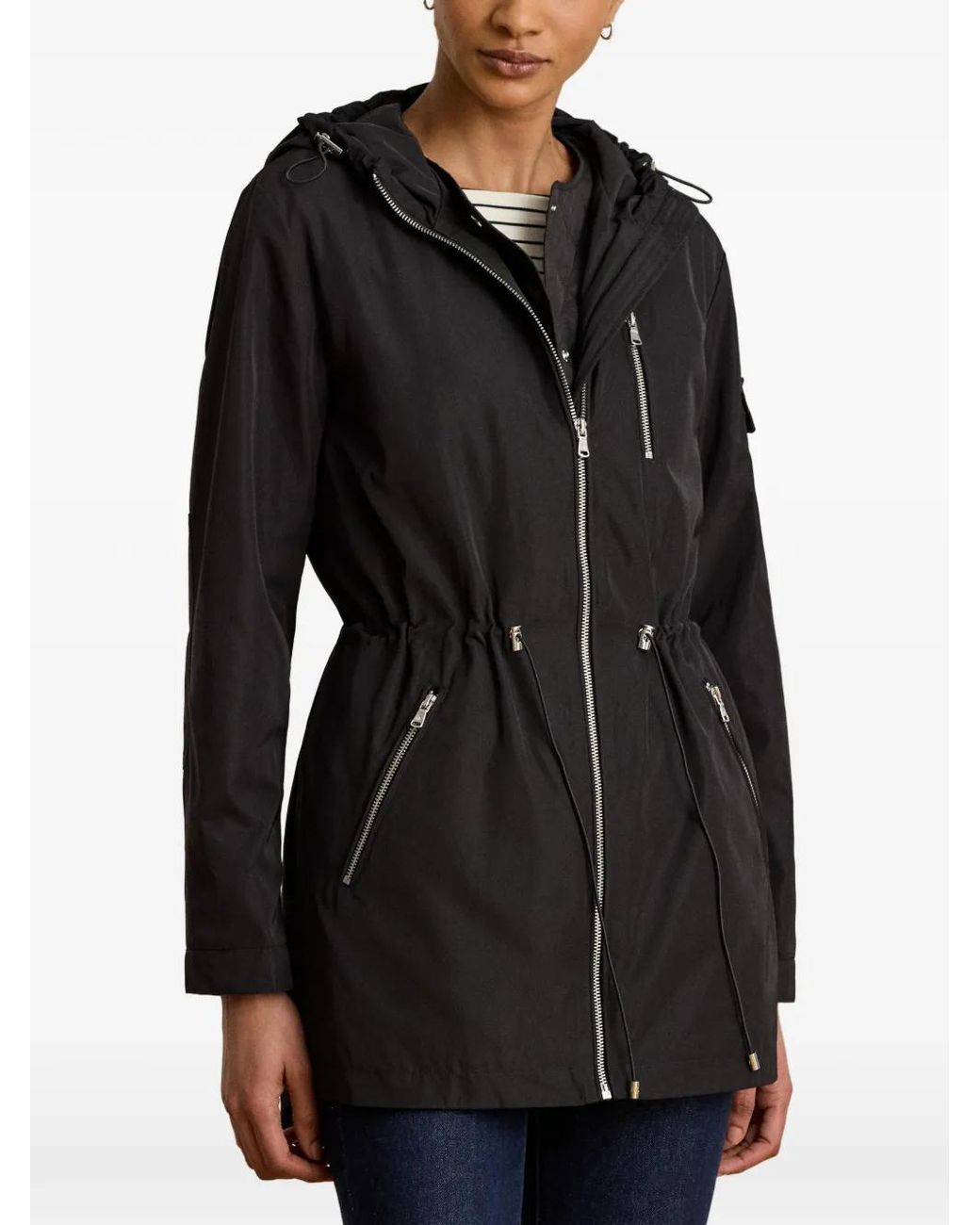 Ralph Lauren Black 2-In-1 Hooded Coat