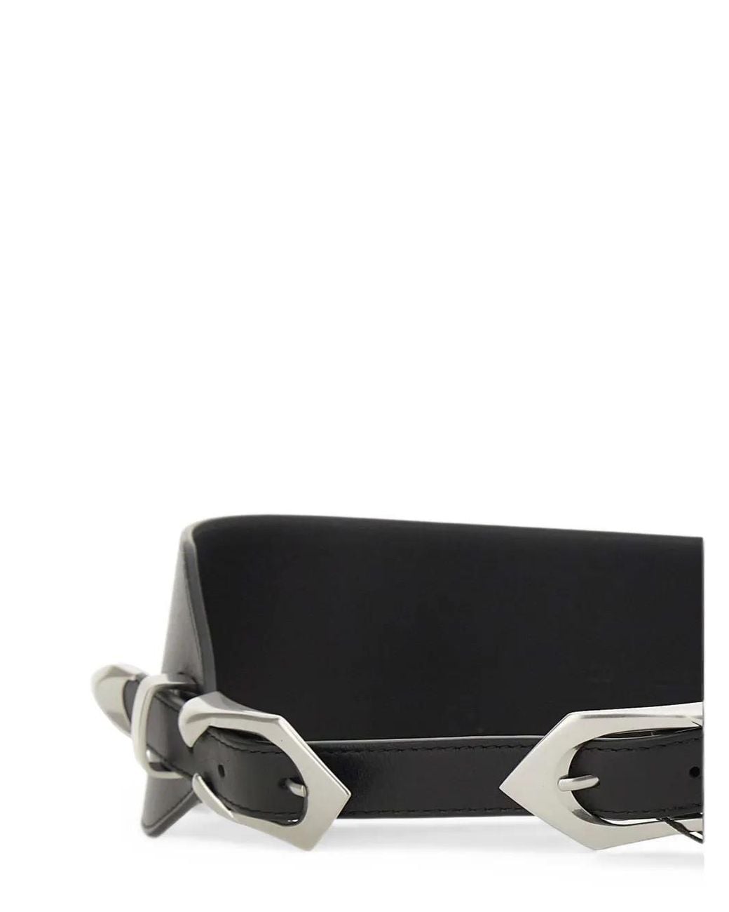 IRO White Double Cuff Leather Belt