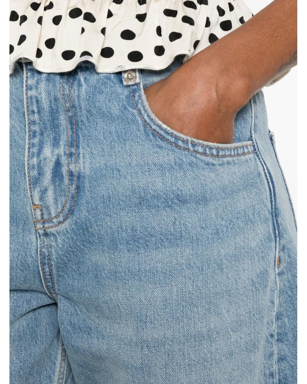 Maje Blue Balloon Jeans
