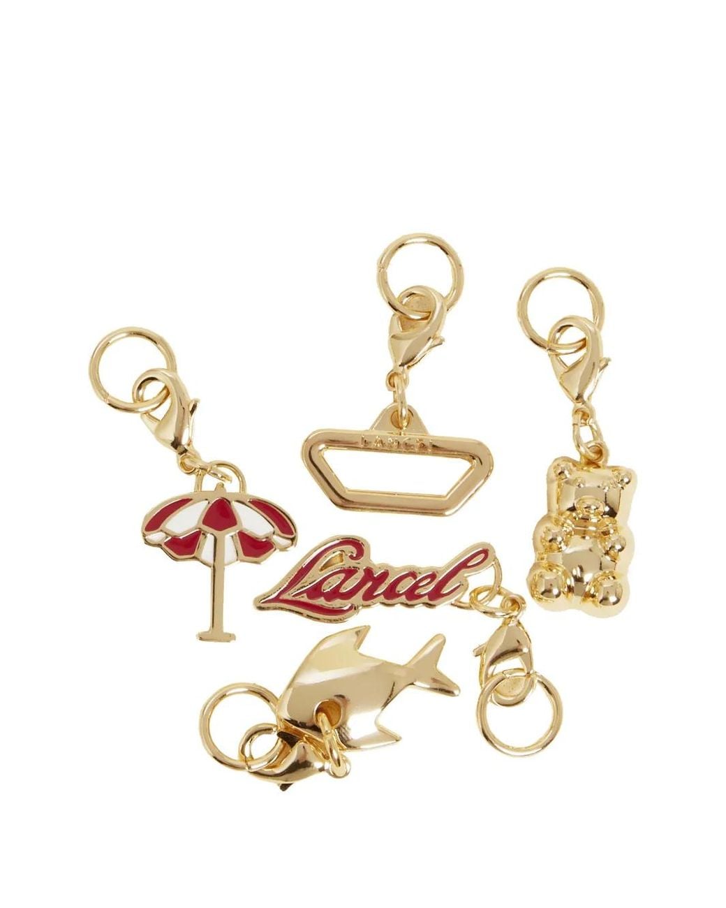 Lancel Metallic Beach Charm Set