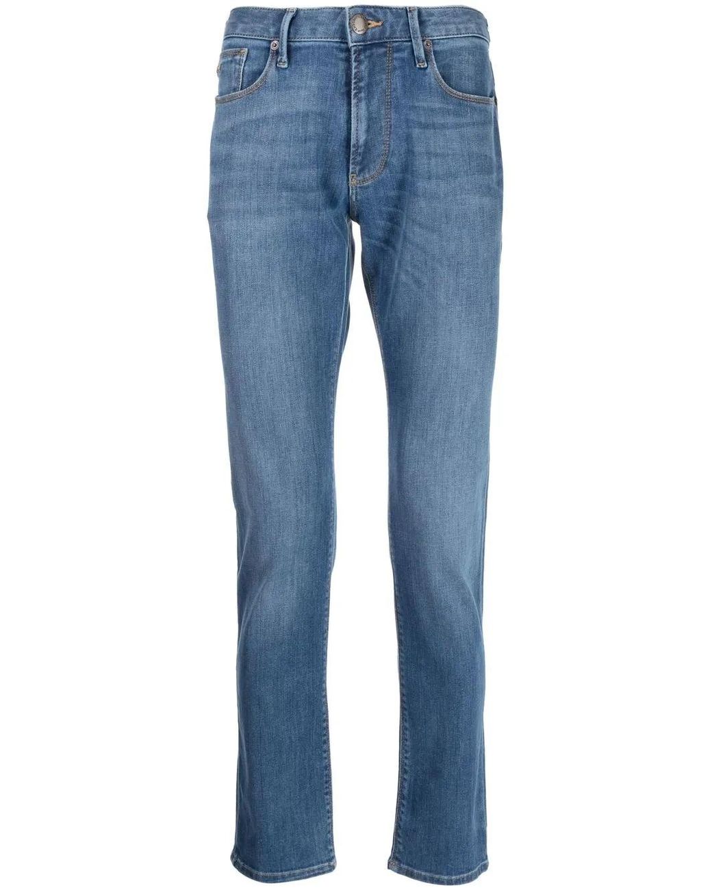 Emporio Armani Blue Denim Cotton Jeans for men