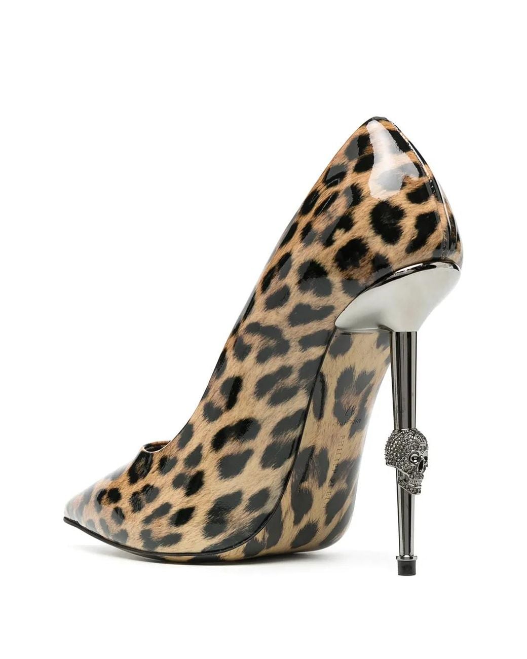 Philipp Plein Multicolor Leopard Print Pointed Pumps