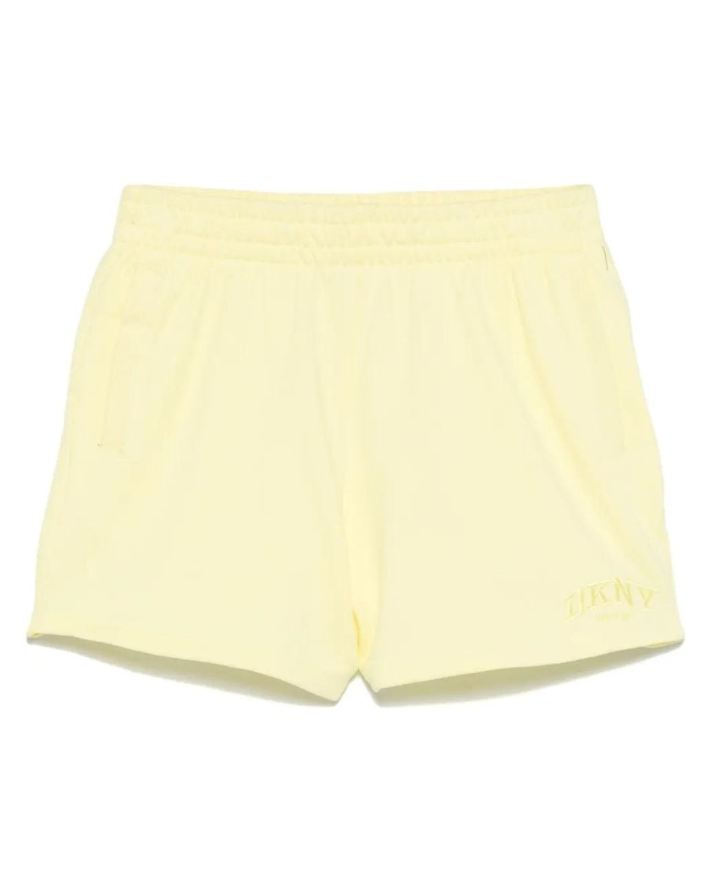 DKNY Natural Logo-Embroidered Track Shorts