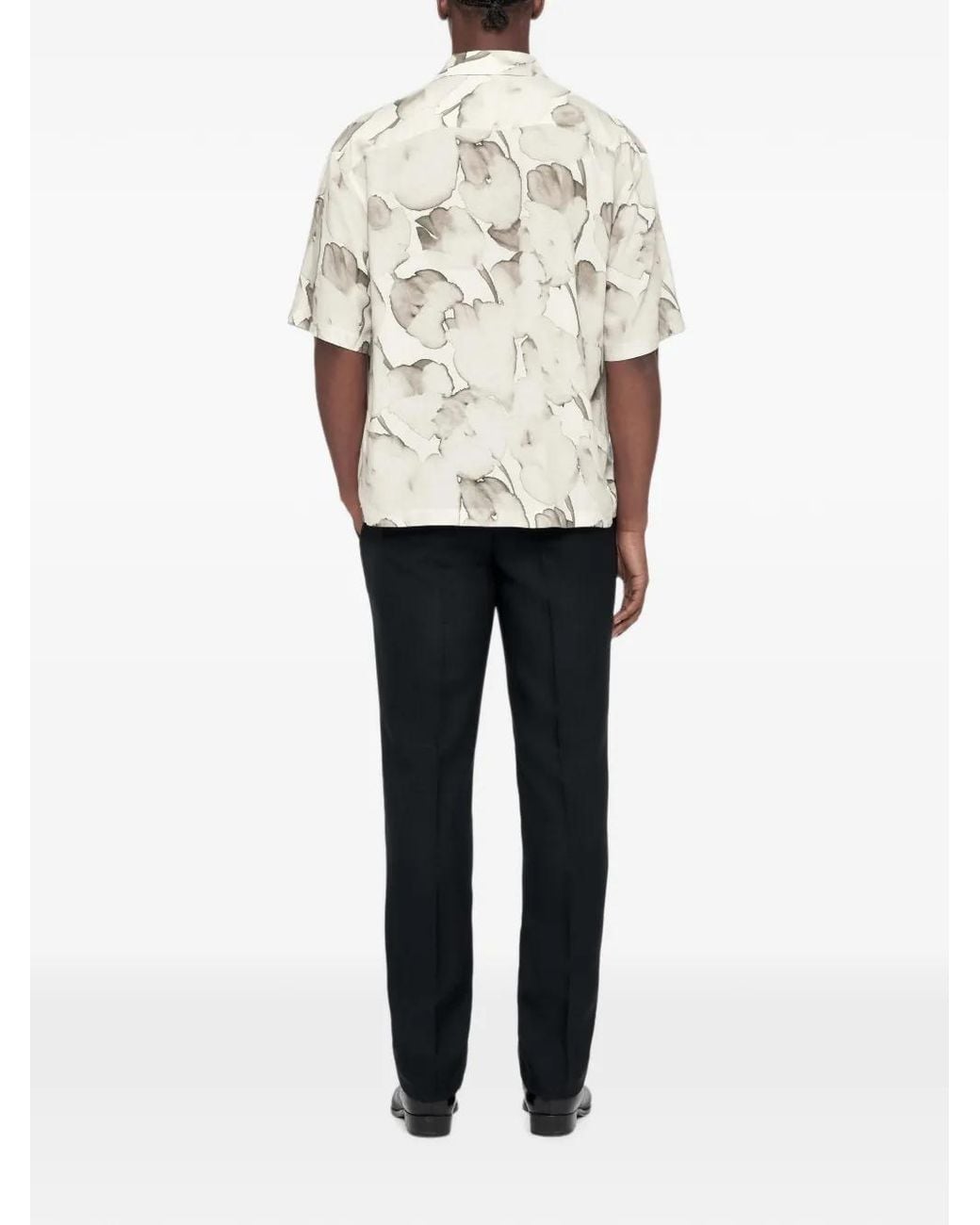 AllSaints White Tulip Short-Sleeve Shirt for men