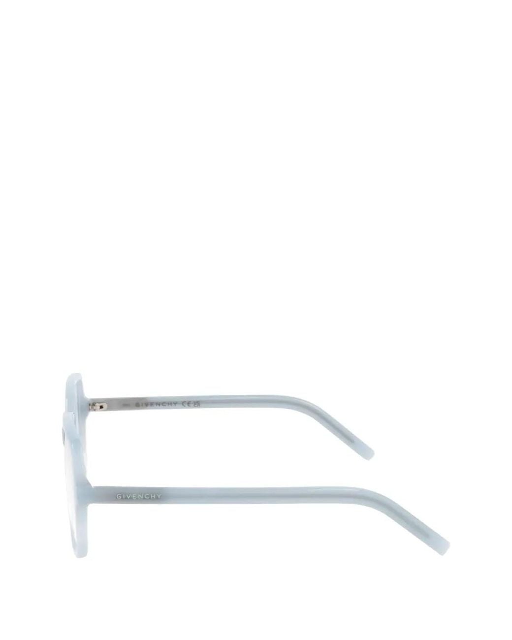 Givenchy White Geometric-Frame Glasses
