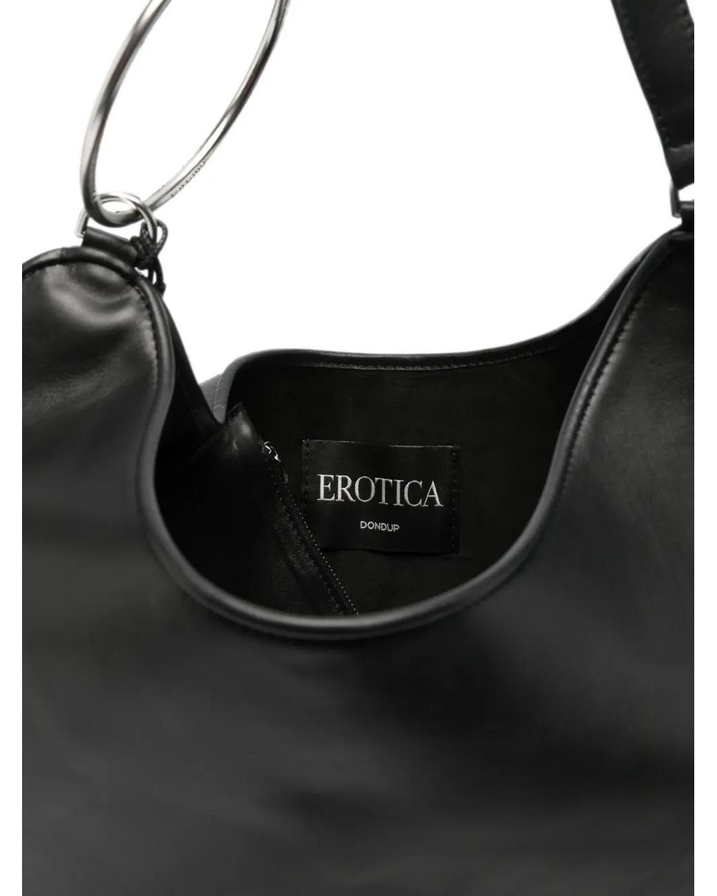 Dondup Black Ring-Detail Tote Bag