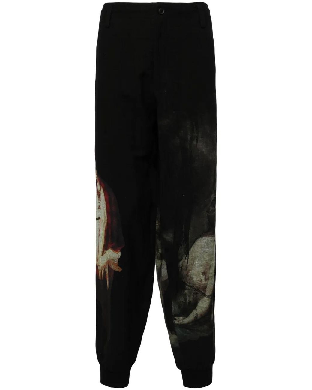 Yohji Yamamoto Black A Nightmare Tapered Trousers for men