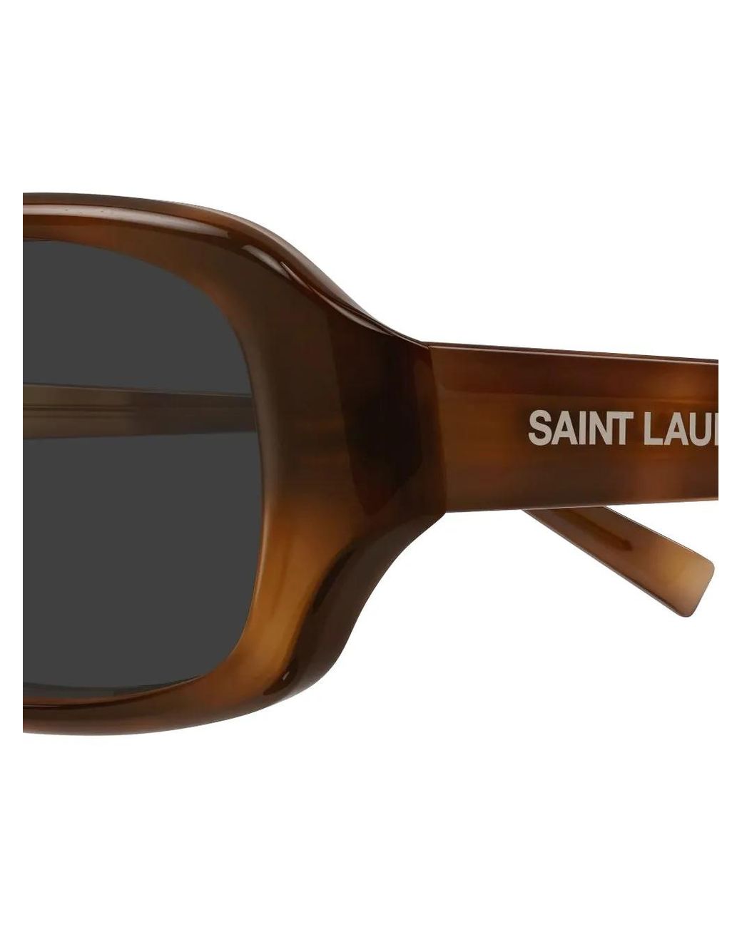 Saint Laurent White Rectangular Slim Saint Laurent Sunglasses