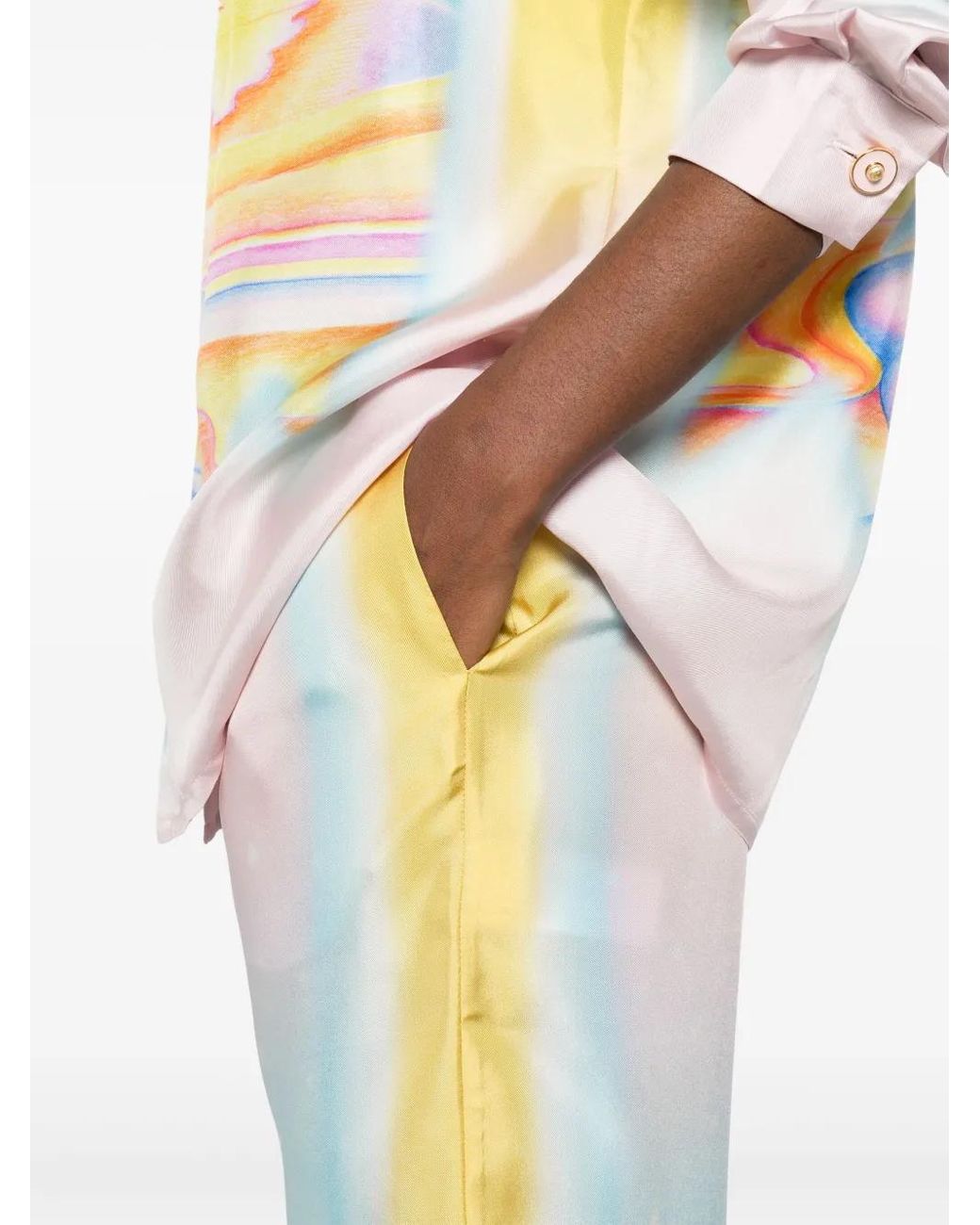 Casablanca Psychedelic Nirvana Broek in het White