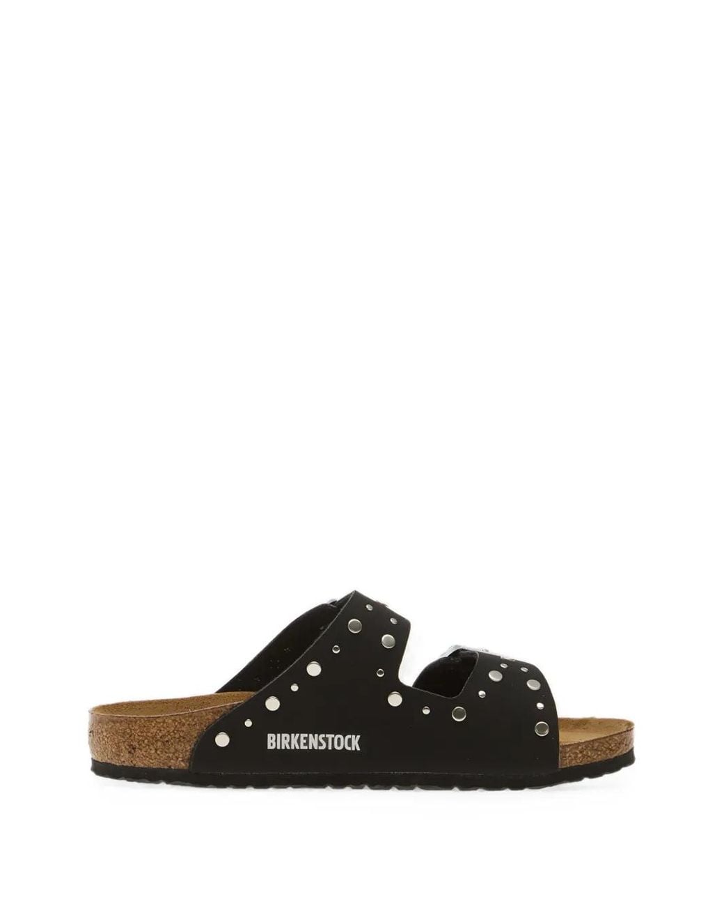 Birkenstock Black Arizona Rivet-Embellished Sandals