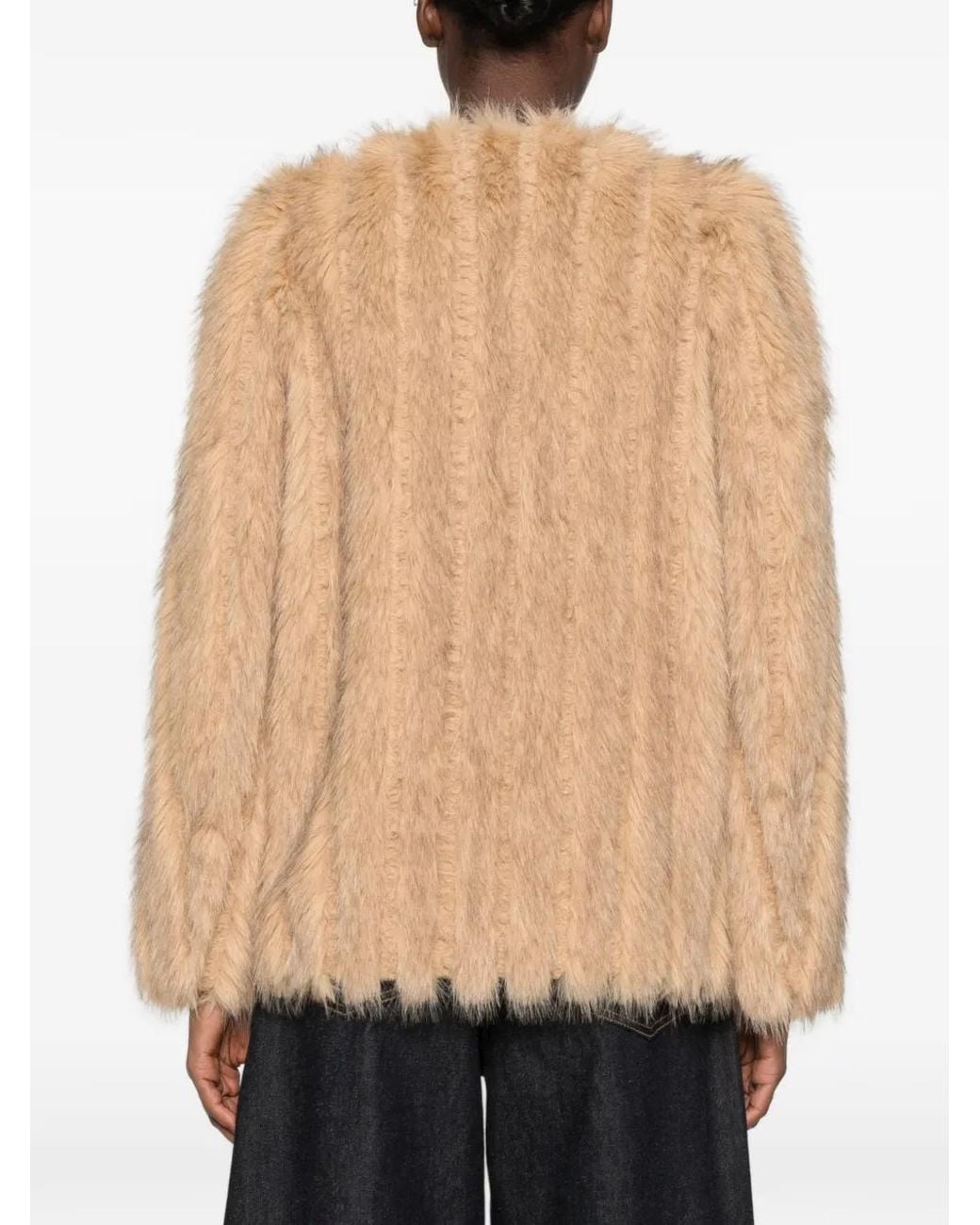 Stand Studio Natural Faux-Fur Jacket