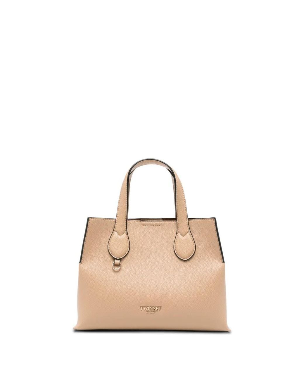Twinset Natural Logo-Plaque Tote Bag