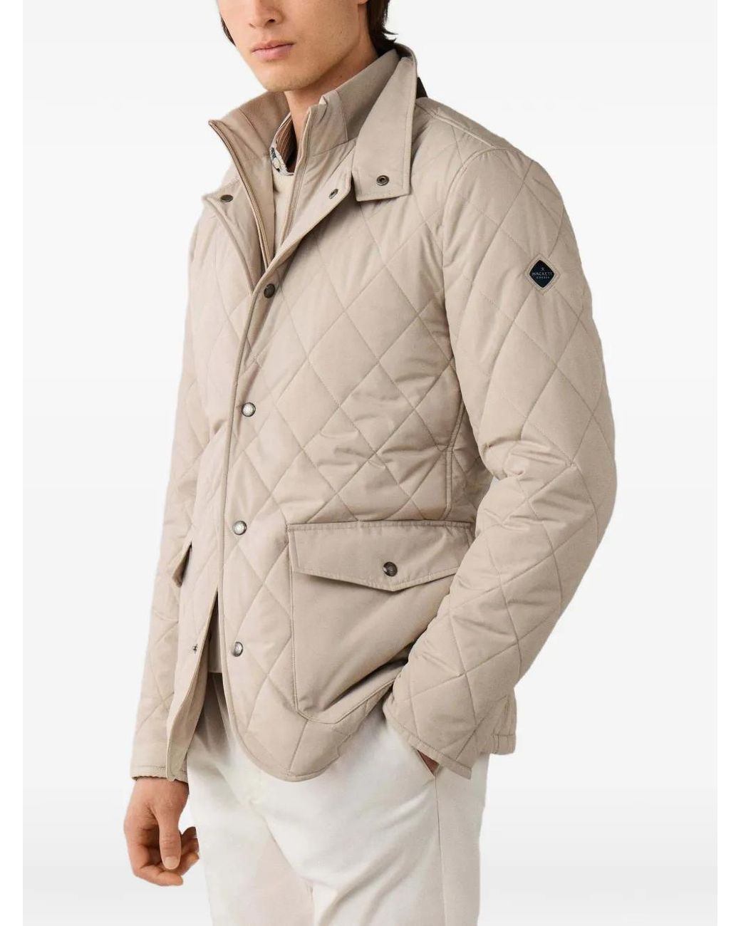 Hackett Gesteppte Paddoc Jacke in Natural für Herren