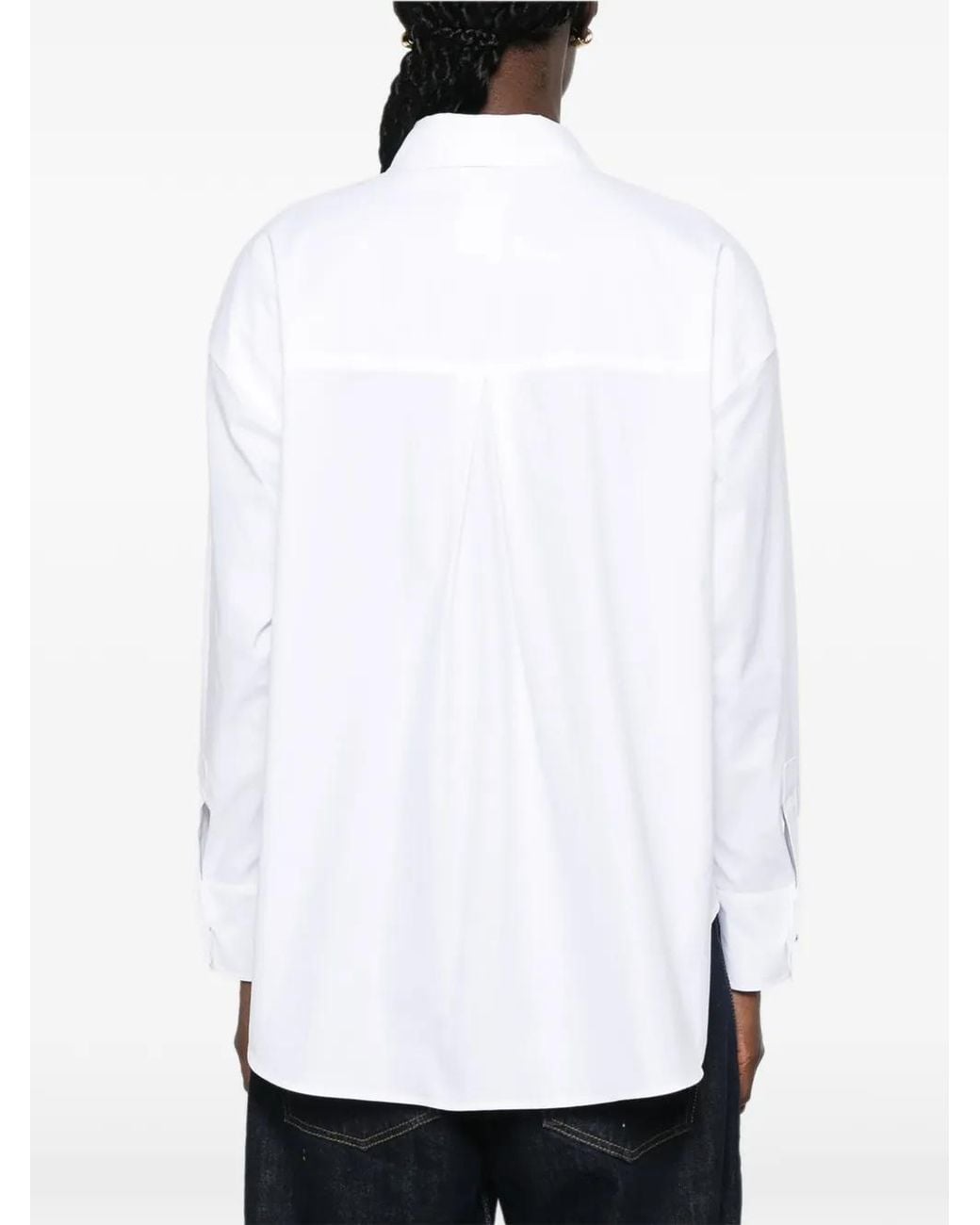 Max Mara White S Max Mara Volonta Cotton Poplin Shirt For