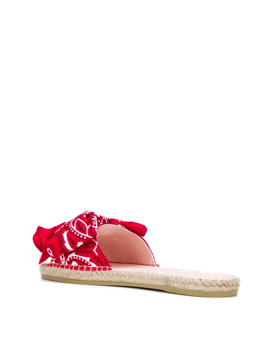 Manebí Pink Scarf Tied Slides