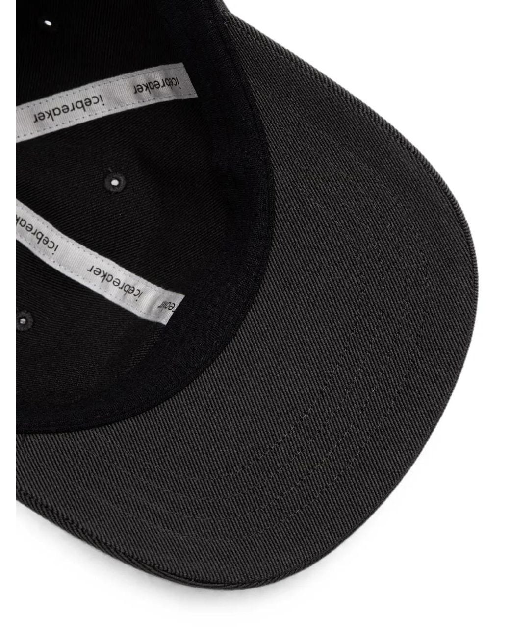 Icebreaker Black Logo-Embroidered Baseball Cap