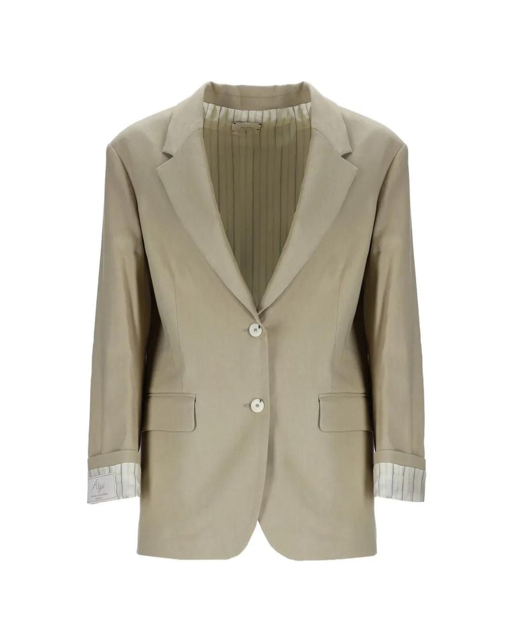 Alysi Green Button Blazer