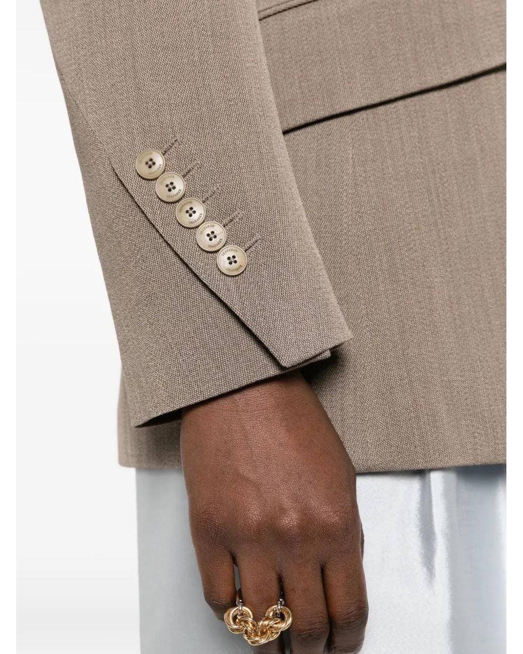 Seafarer Brown Single-Breasted Buttoned Blazer