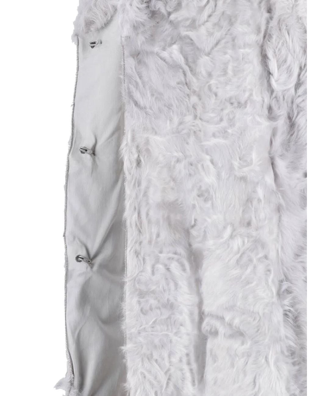 Marni Gray Lamb-Fur Coat