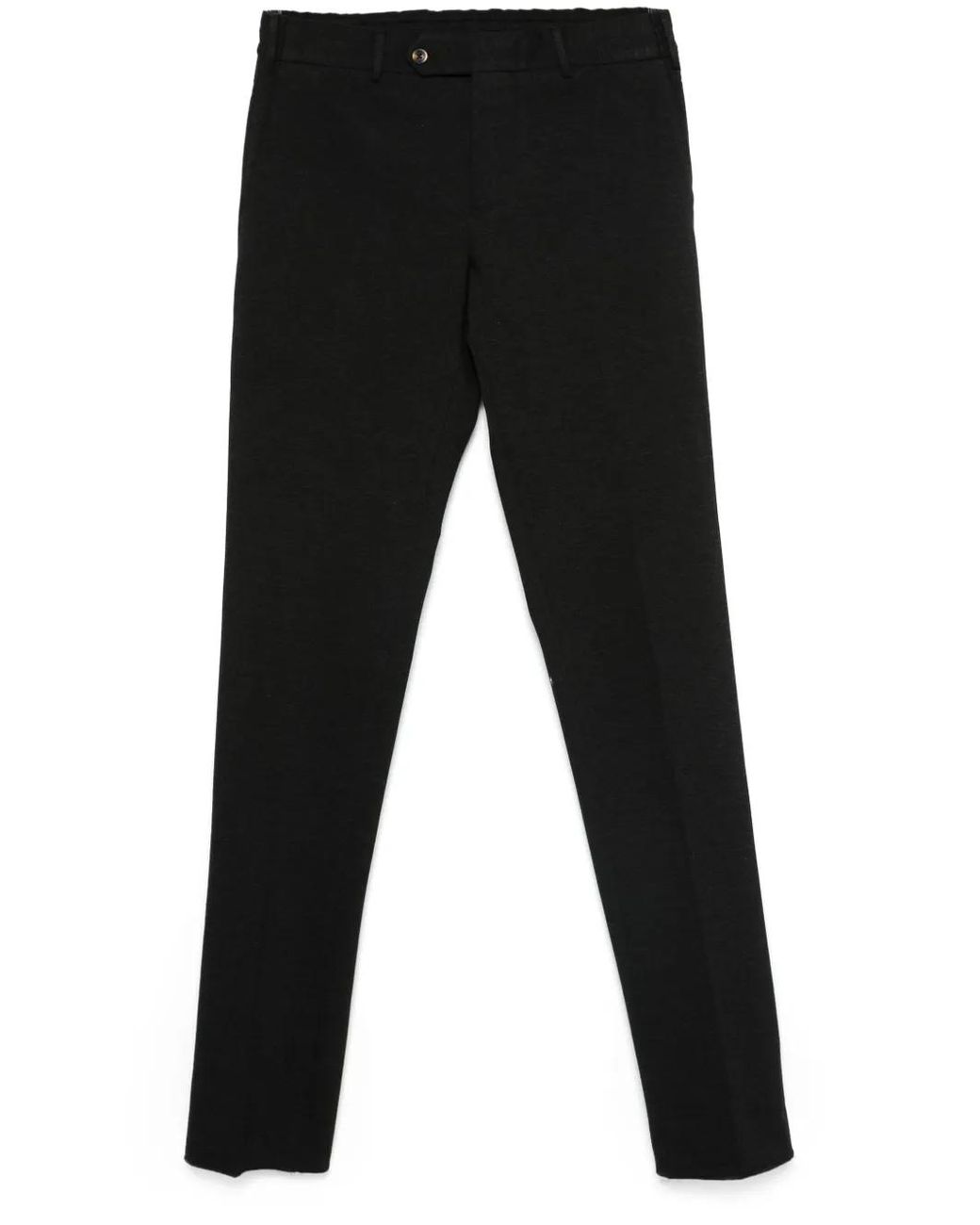 PT Torino Black Straight-Leg Trousers for men