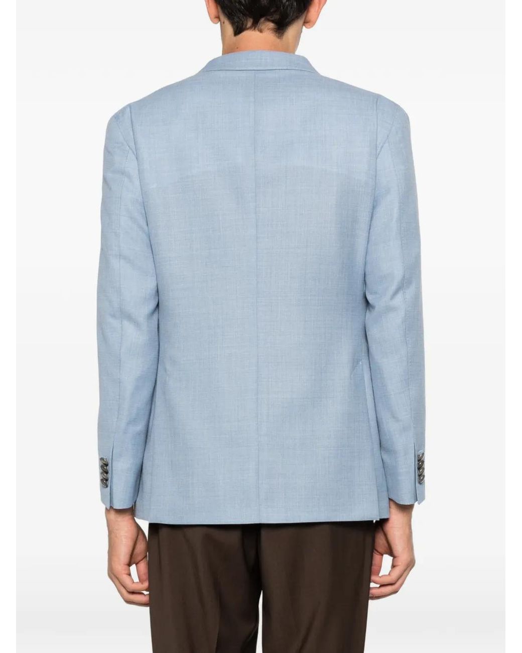 Gabriele Pasini Blue Double-Breasted Blazer for men