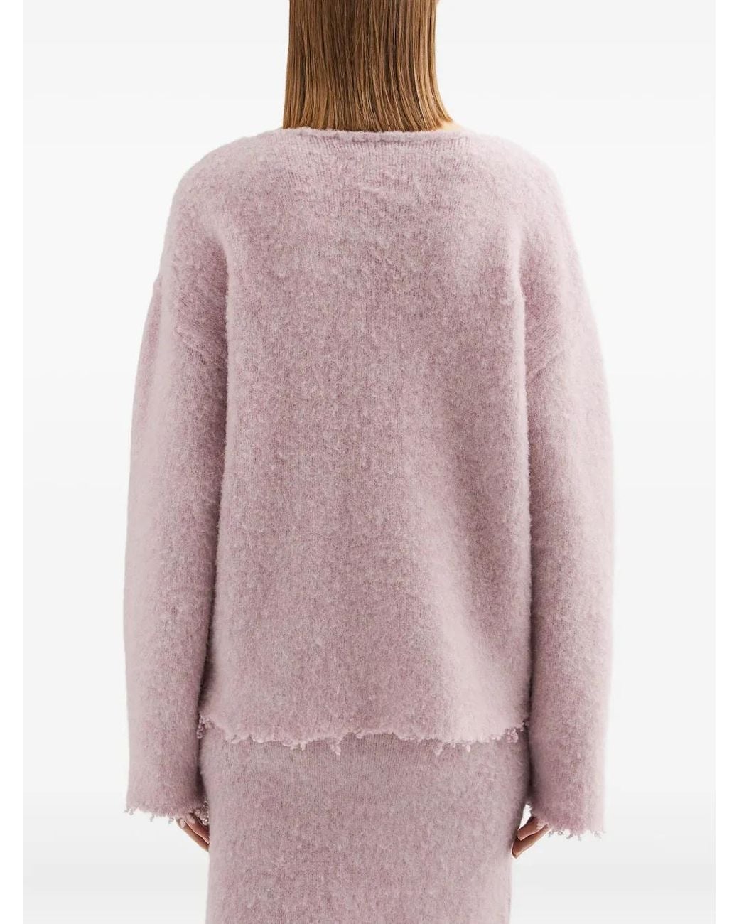 Jil Sander Pink Wool Sweater