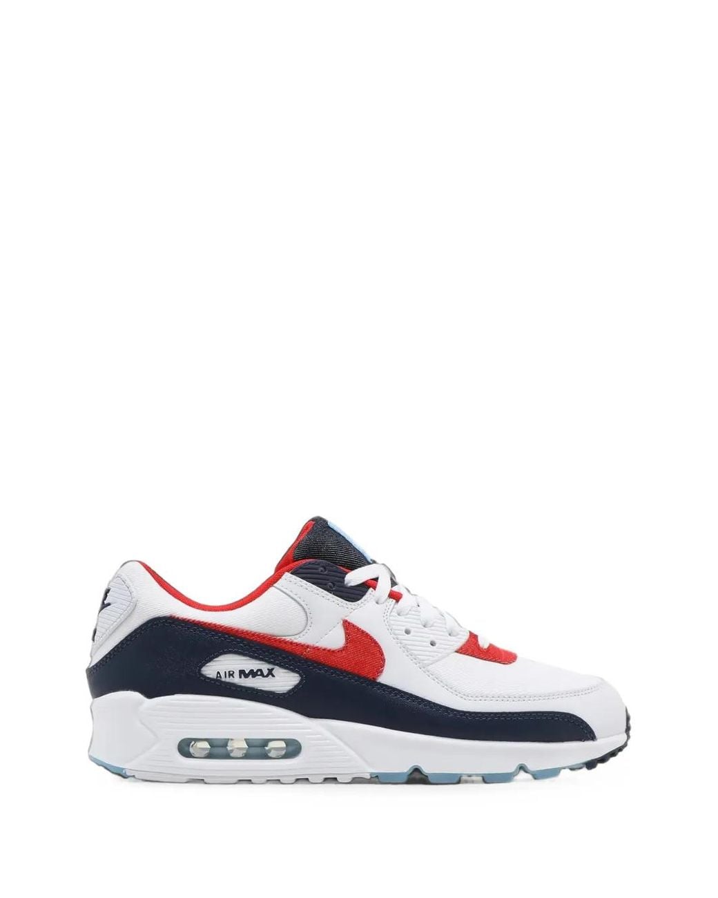 Nike White Air Max 90 Lace-Up Sneakers for men