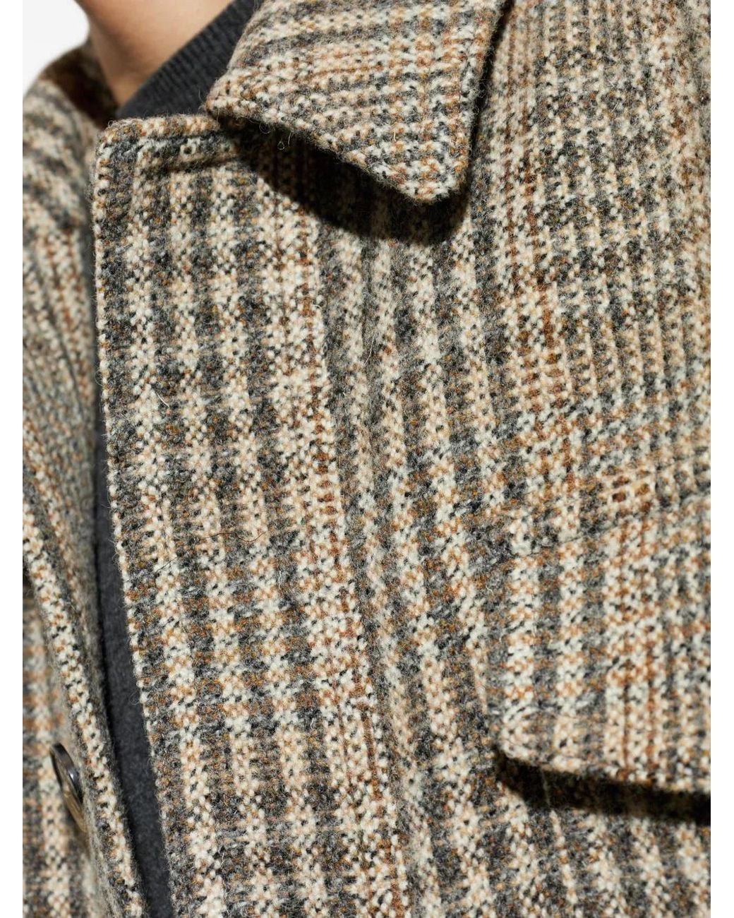 Isabel Marant Natural Folco Checked Flap-Pocket Jacket for men