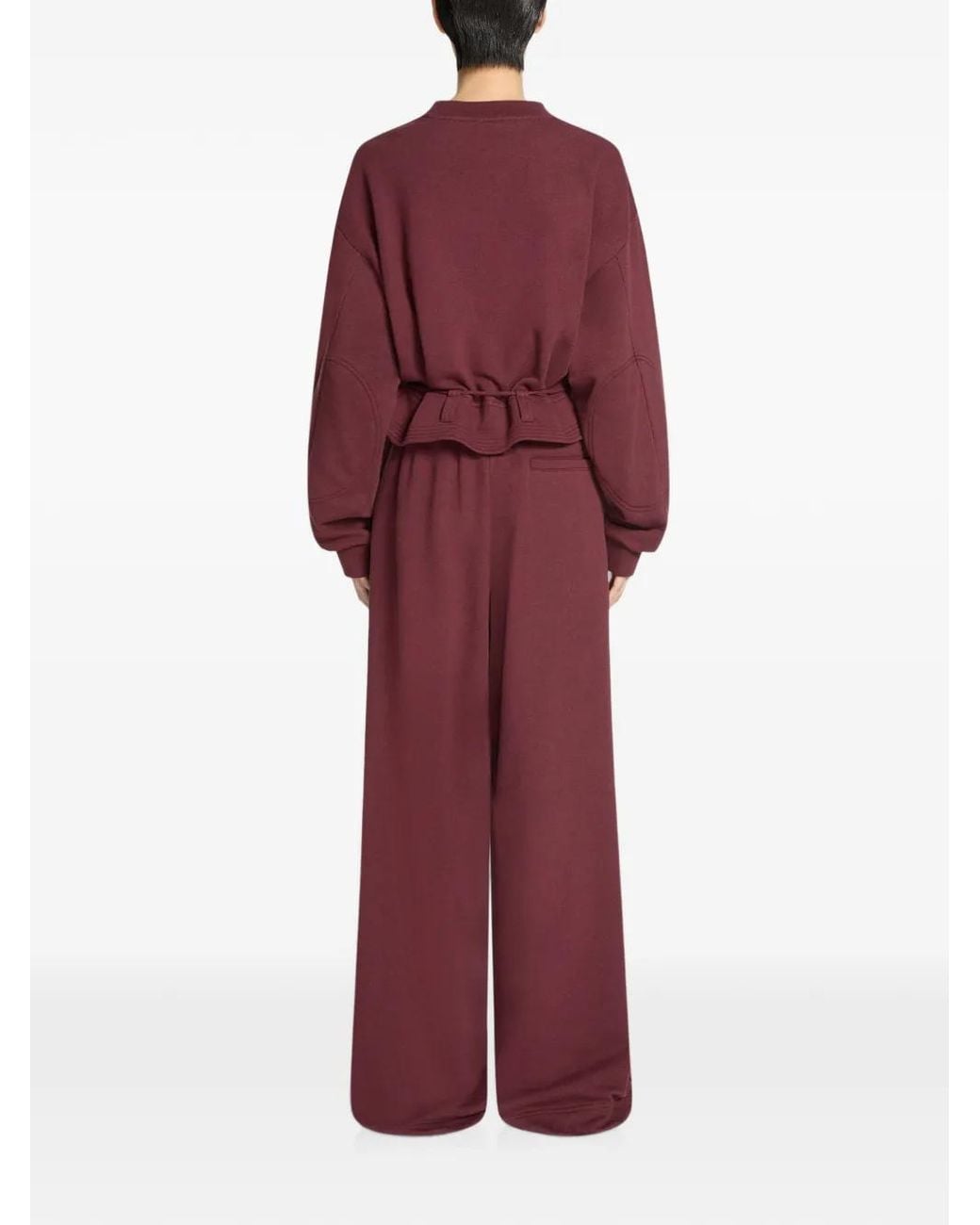 Dries Van Noten Purple Loose Cotton Sweatpants