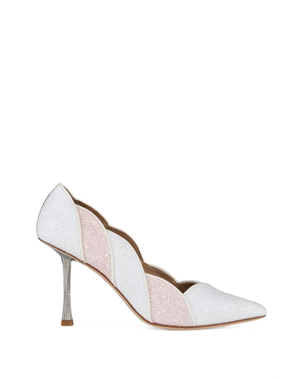 Kat Maconie White Escarpins Divina Festonnés À Effet Pailleté