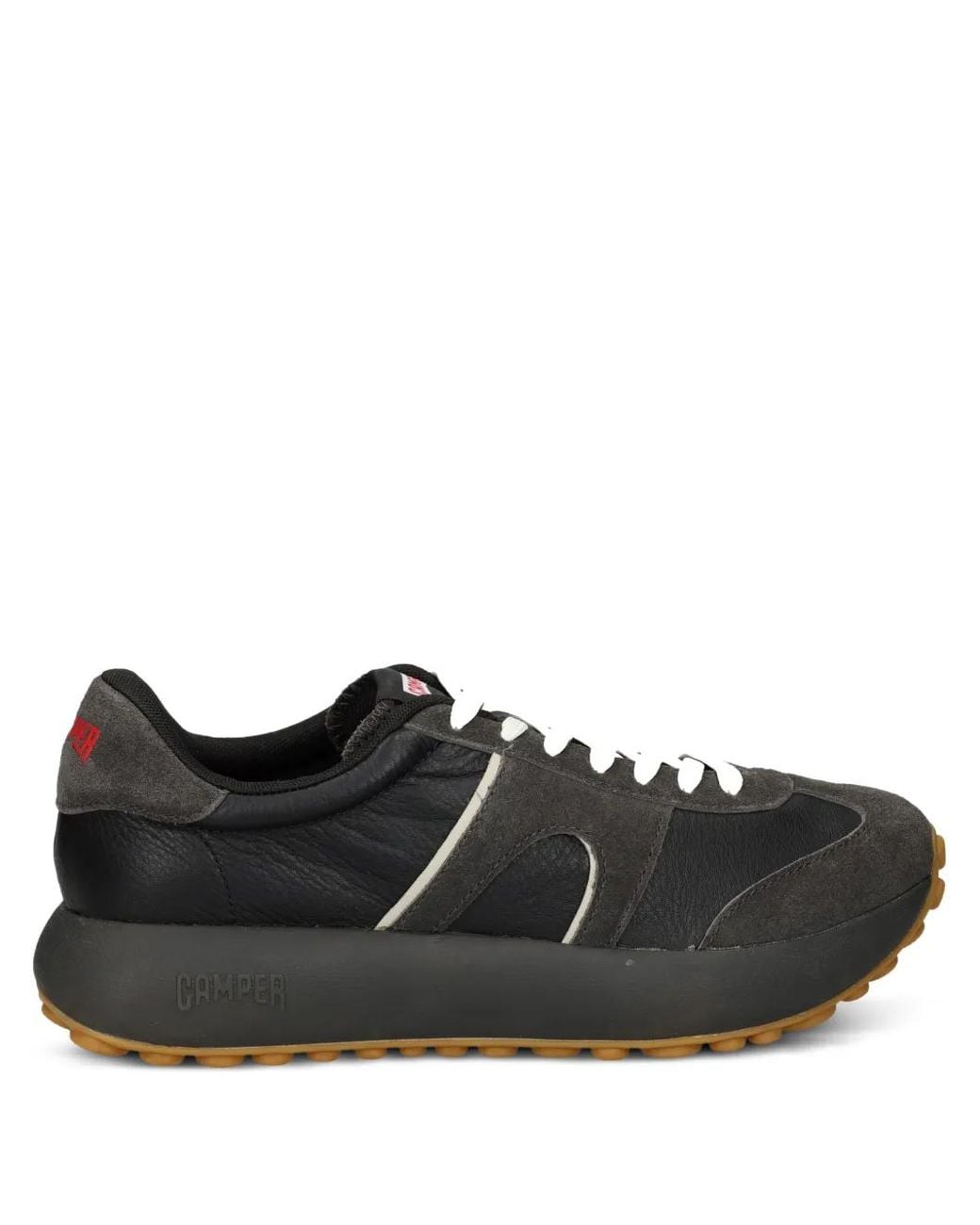 Camper Black Pelotas Athens Leather Sneakers for men
