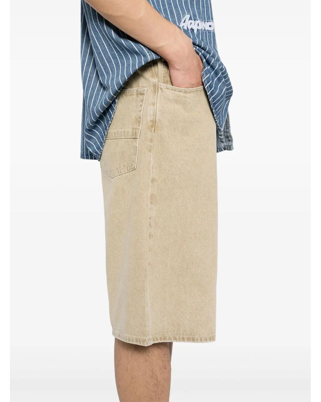 Aape By A Bathing Ape Natural Denim Shorts for men