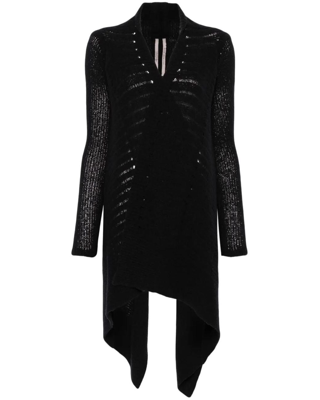 Rick Owens Black Medium Wrap Cardigan
