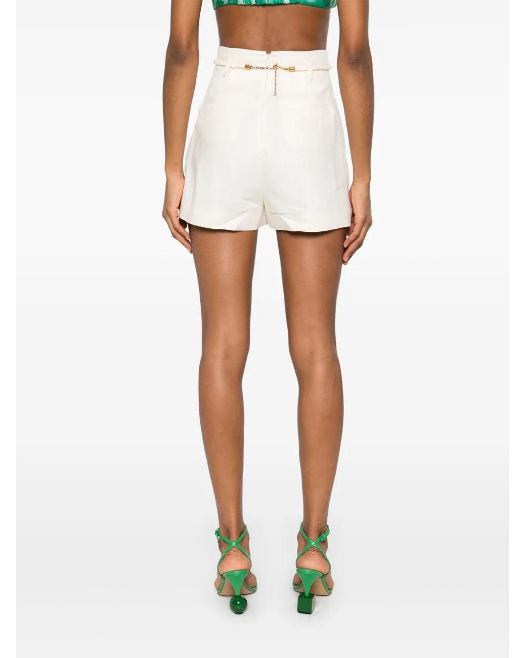 Zimmermann Natural Linen Shorts