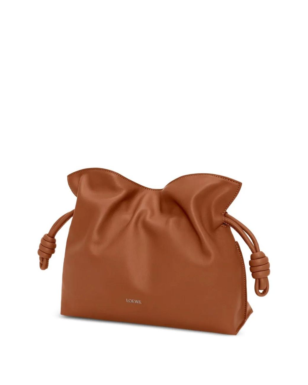 Loewe Brown Flamenco Medium Leather Clutch