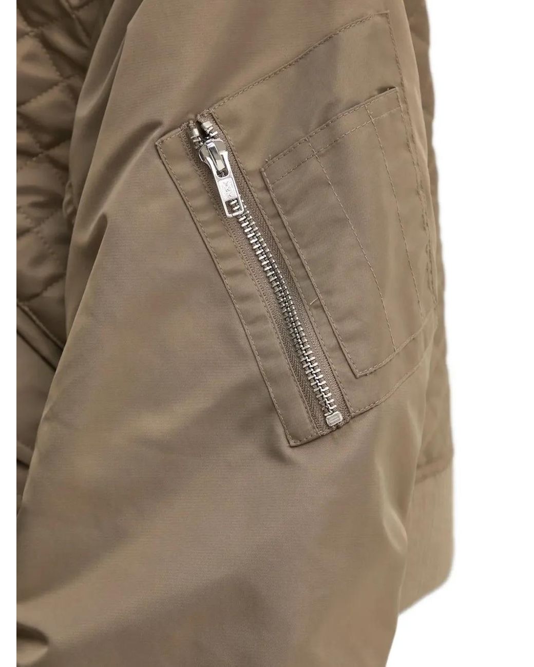 Stand Studio Natural Gesteppte Bomberjacke